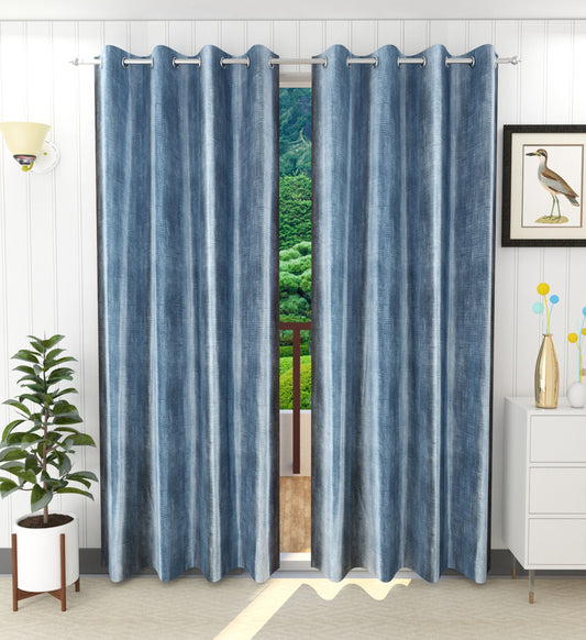 Modern Grey Textured Curtains