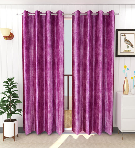 Royal Purple Textured Curtains