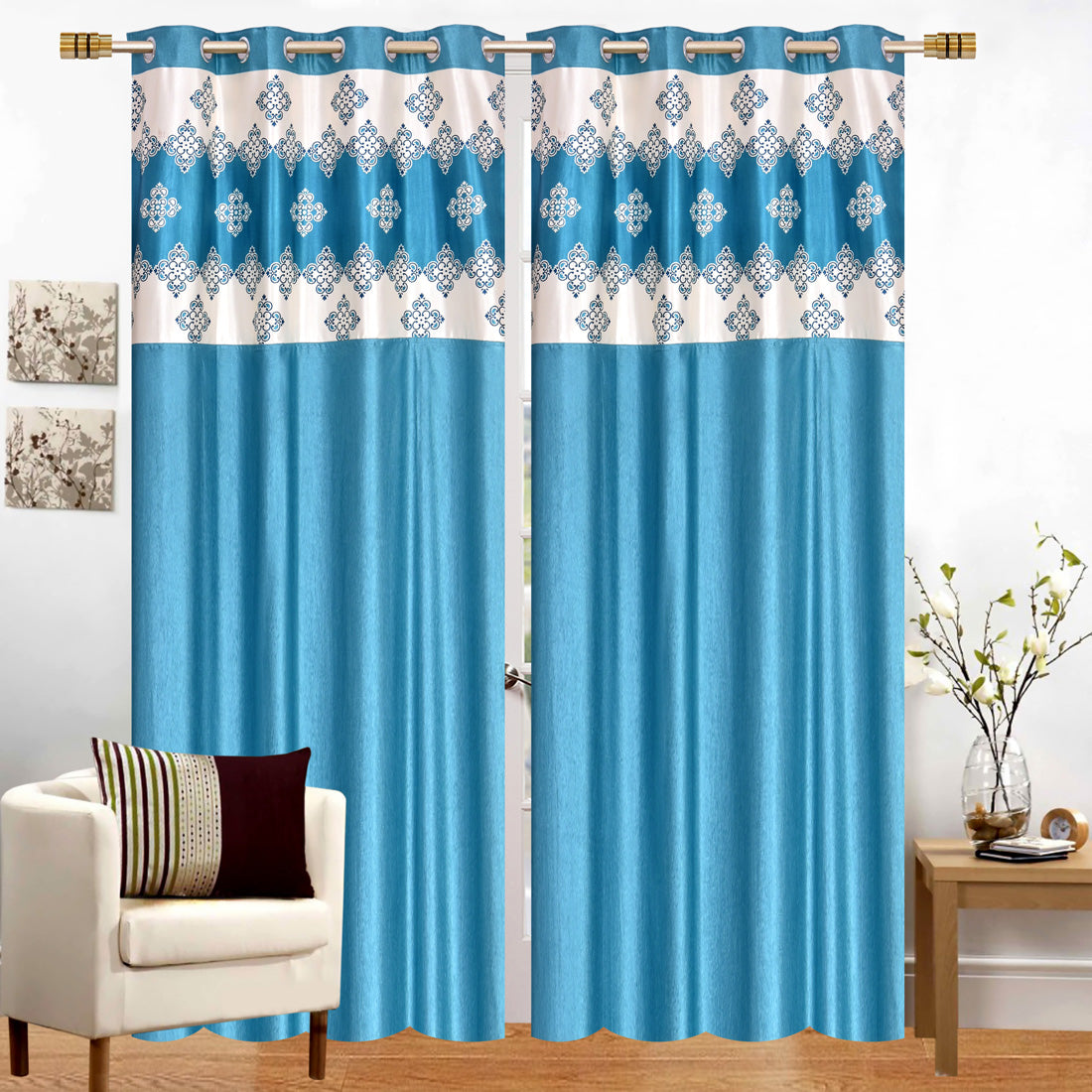 floral curtains