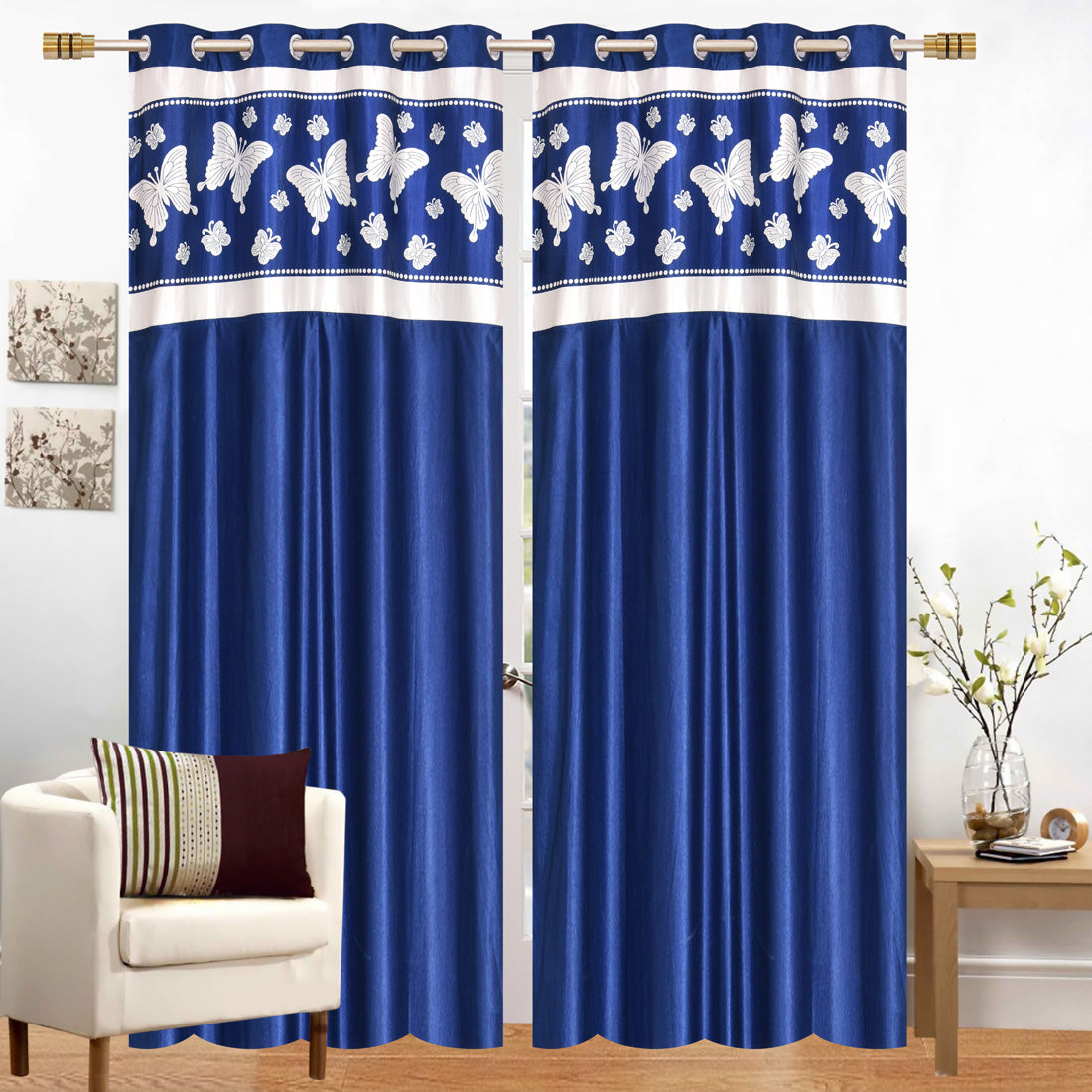 floral curtains