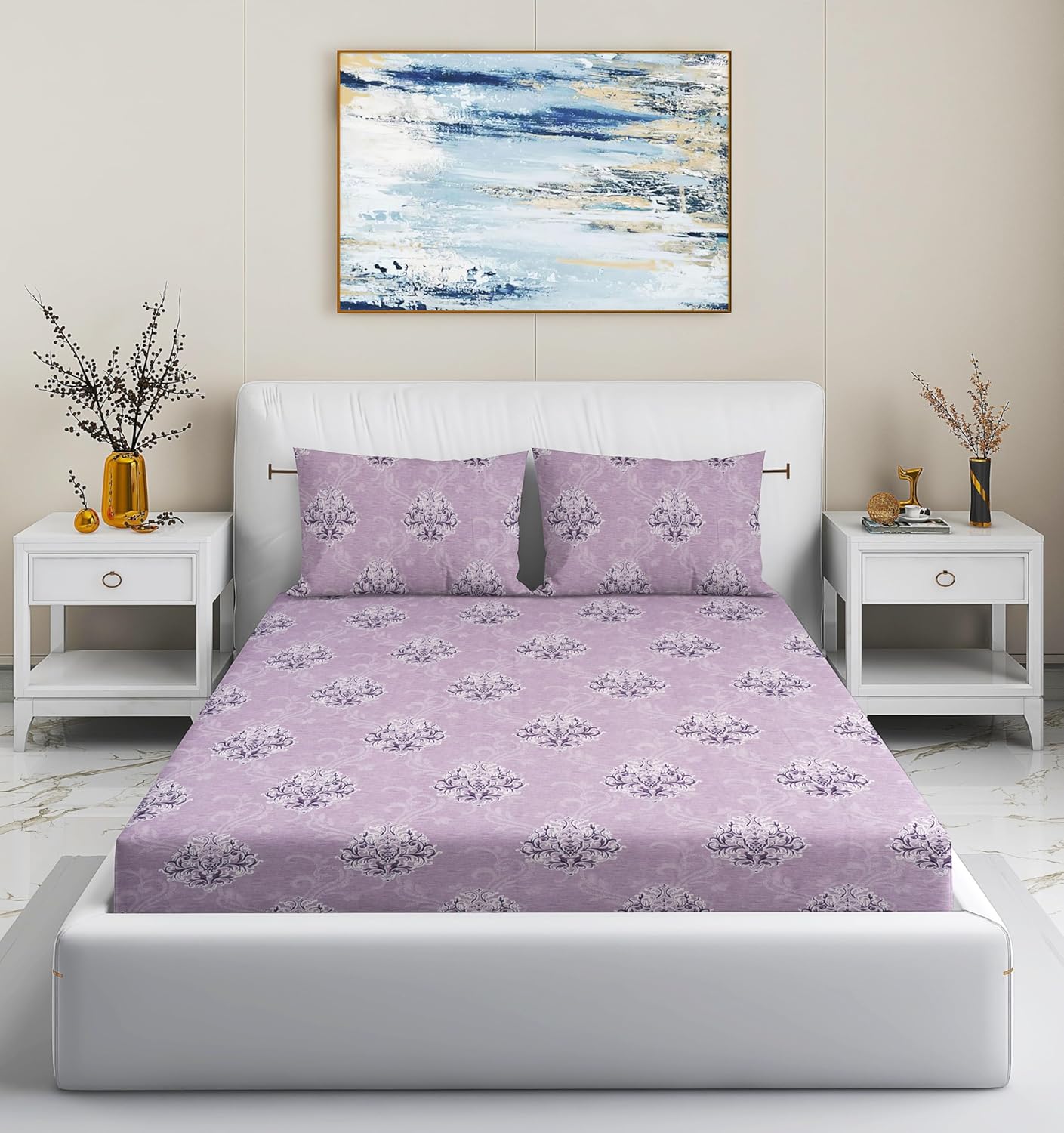 patterned bed sheet