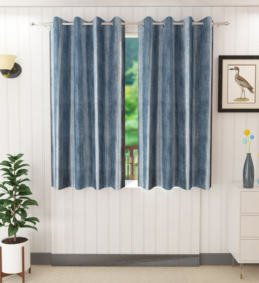 Modern Grey Textured Curtains